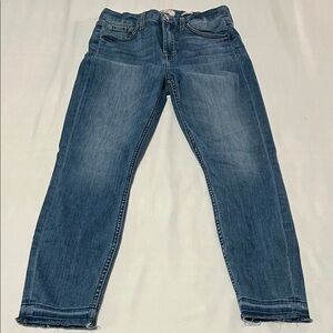 Jen 7 by 7 for All Mankind Ankle Skinny Raw Hem Jeans